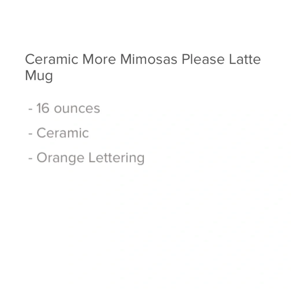 Natural Life More Mimosas Please Latte Mug
